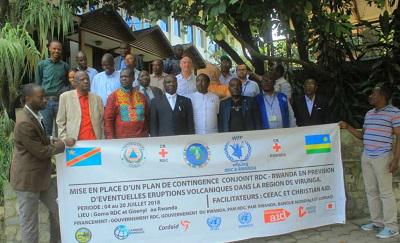 Officiels Congolais et Rwndais plan conjoint de continence